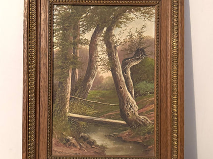 Pair of old paintings – Landscapes signed E. Cohendoz – circa 1900