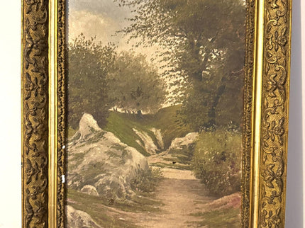 Pair of old paintings – Landscapes signed E. Cohendoz – circa 1900