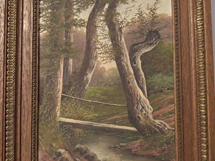 Pair of old paintings – Landscapes signed E. Cohendoz – circa 1900