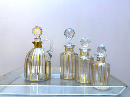 Set of crystal bottles – Baccarat, 19th century
