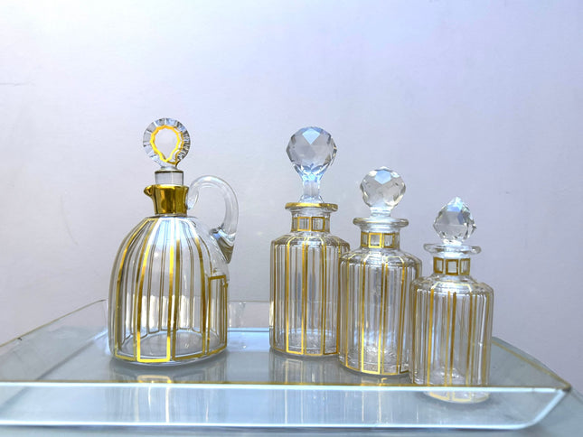 Set of crystal bottles – Baccarat, 19th century