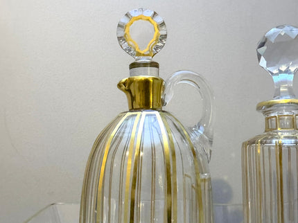 Set of crystal bottles – Baccarat, 19th century
