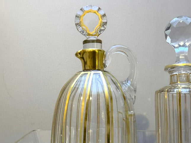 Set of crystal bottles – Baccarat, 19th century