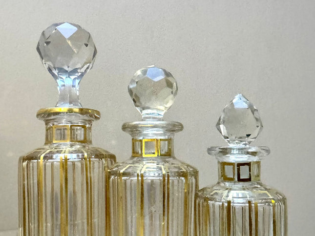 Set of crystal bottles – Baccarat, 19th century