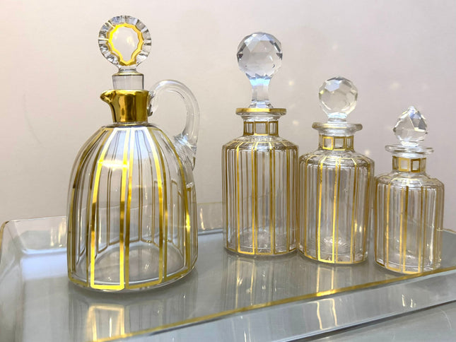 Set of crystal bottles – Baccarat, 19th century