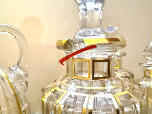 Set of crystal bottles – Baccarat, 19th century