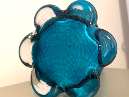 Double Layered Blown Glass Vase - Vintage Artistic Style - 30cm